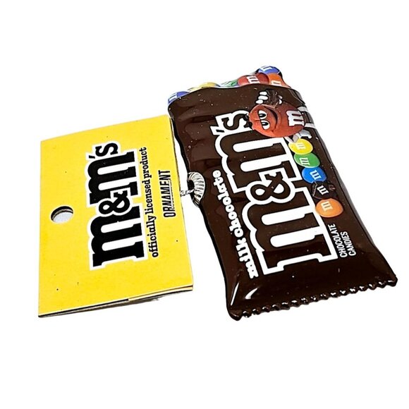 Milk Chocolate M&M's Chocolate Candy Collectible Christmas Ornament by Ruz - Picture 4 of 7